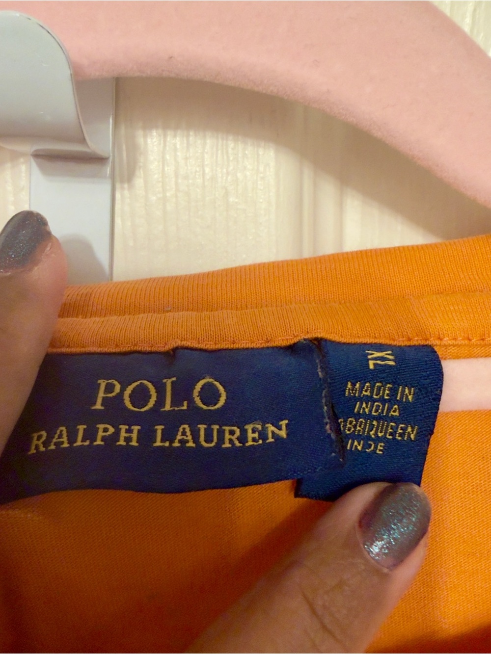 Polo Ralph Lauren Crewneck Tshirt Orange Mens Size XL - Picture 8 of 10